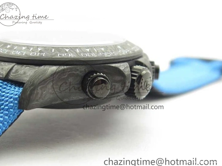 AAA Replica Watches on OMF DIW A Blue Dial Nylon 2844 Light Daytona Strap Blue Efficient Best Edition Light Carbon 0101